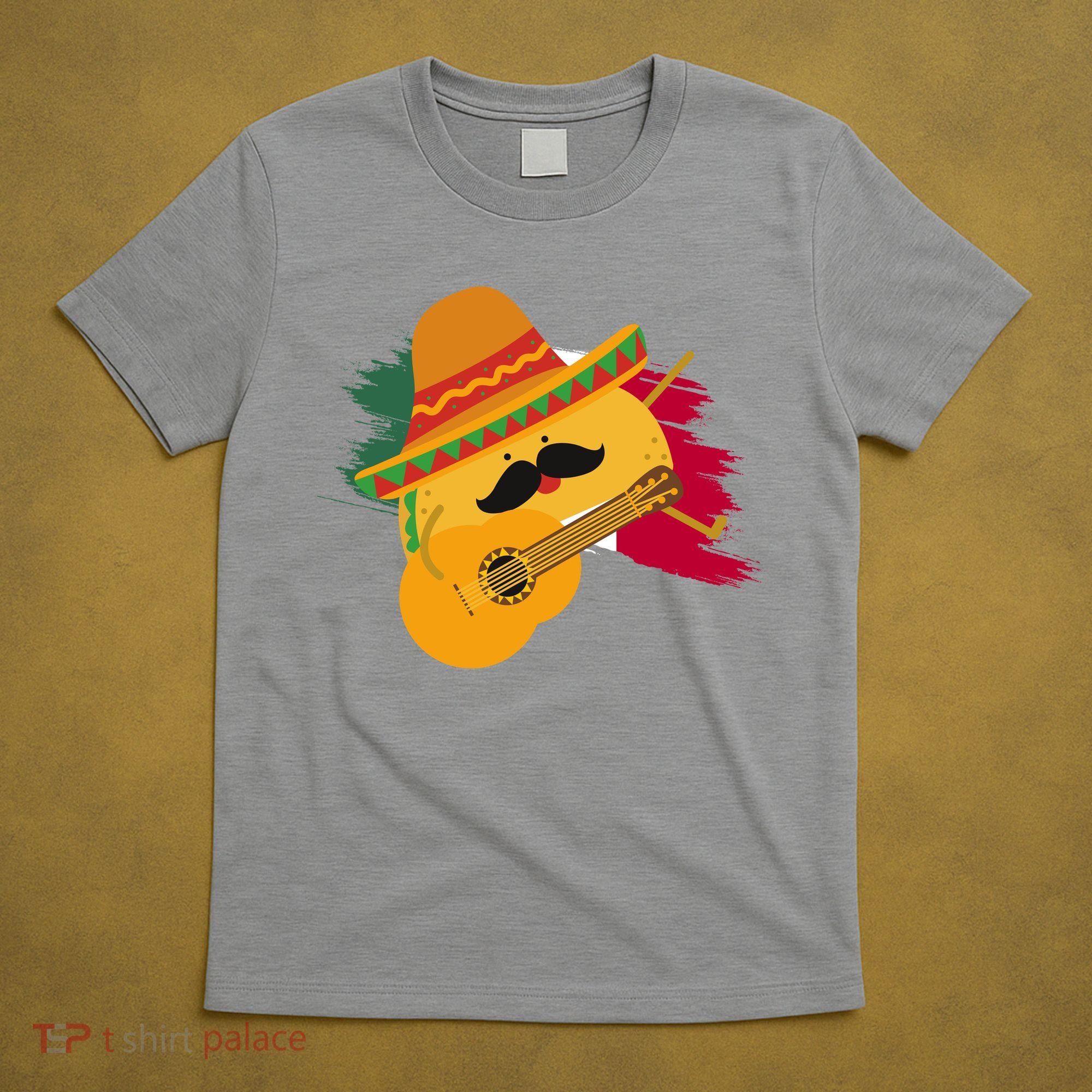 Cinco De Mayo Taco Fiesta Mexico Flag T-Shirt
