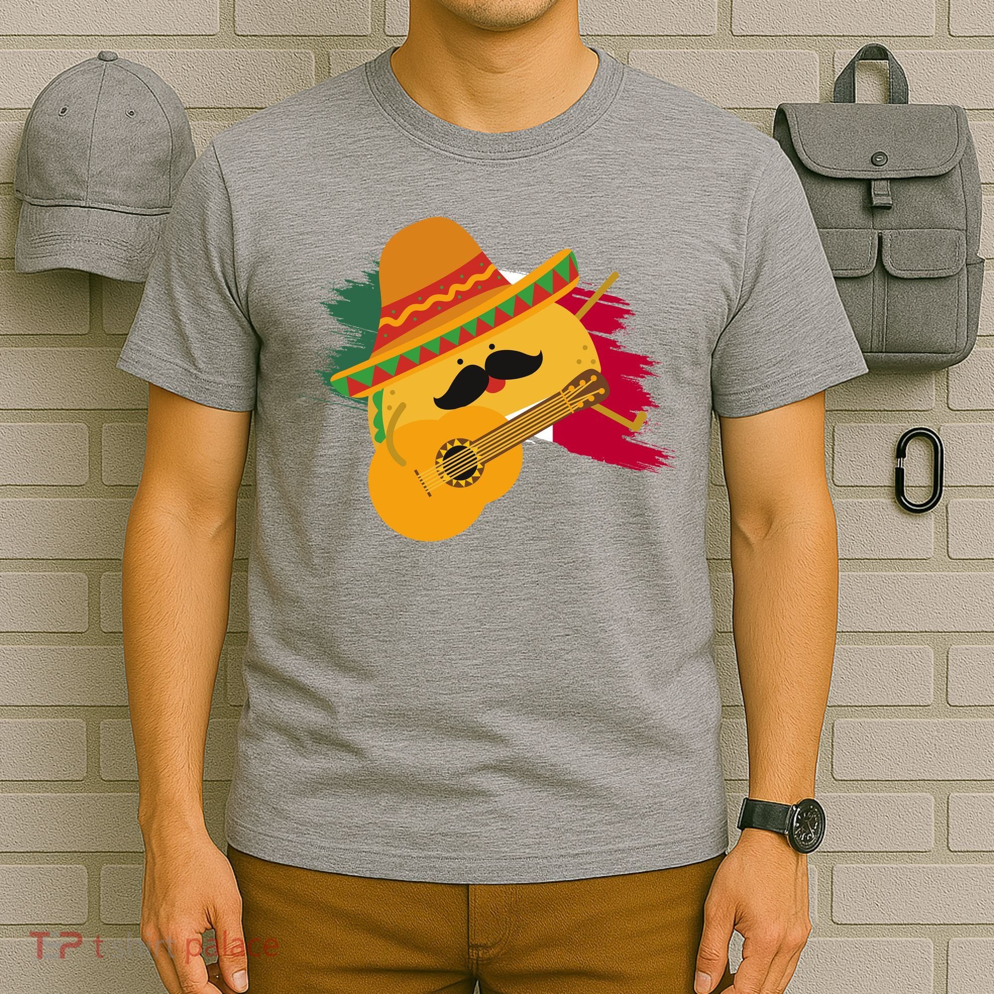 Cinco De Mayo Taco Fiesta Mexico Flag T-Shirt
