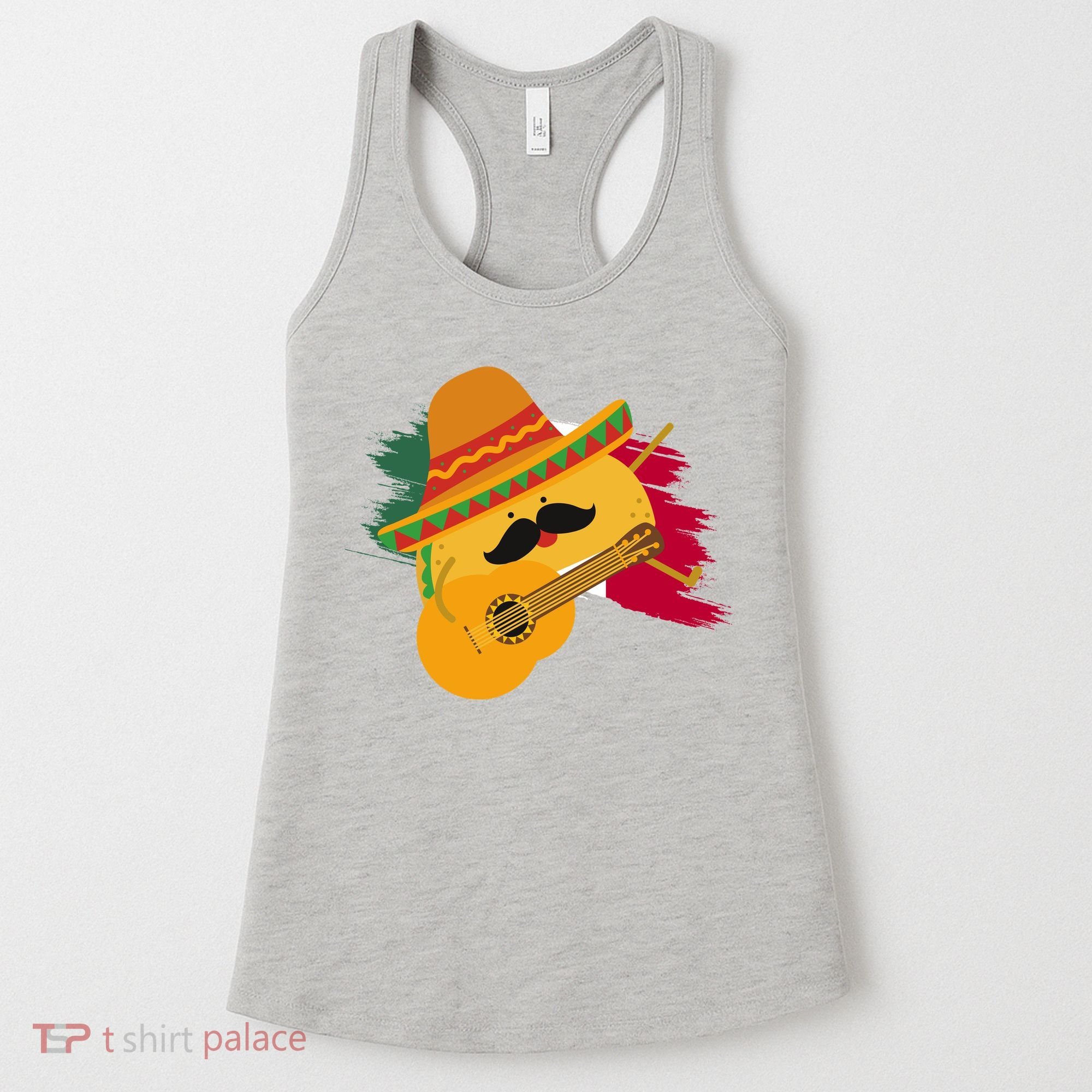 Cinco De Mayo Taco Fiesta Mexico Flag Women's Tank Top