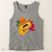 Cinco De Mayo Taco Fiesta Mexico Flag Tank Top thumb 2
