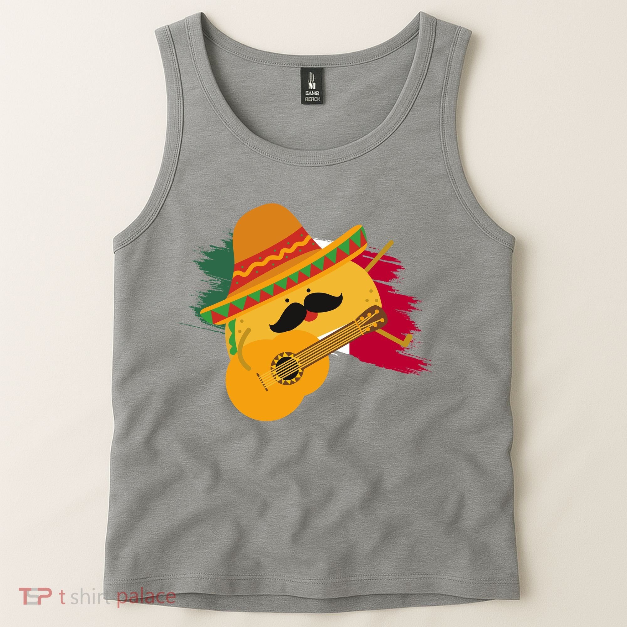 Cinco De Mayo Taco Fiesta Mexico Flag Tank Top
