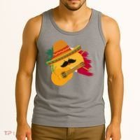 Cinco De Mayo Taco Fiesta Mexico Flag Tank Top thumb 3