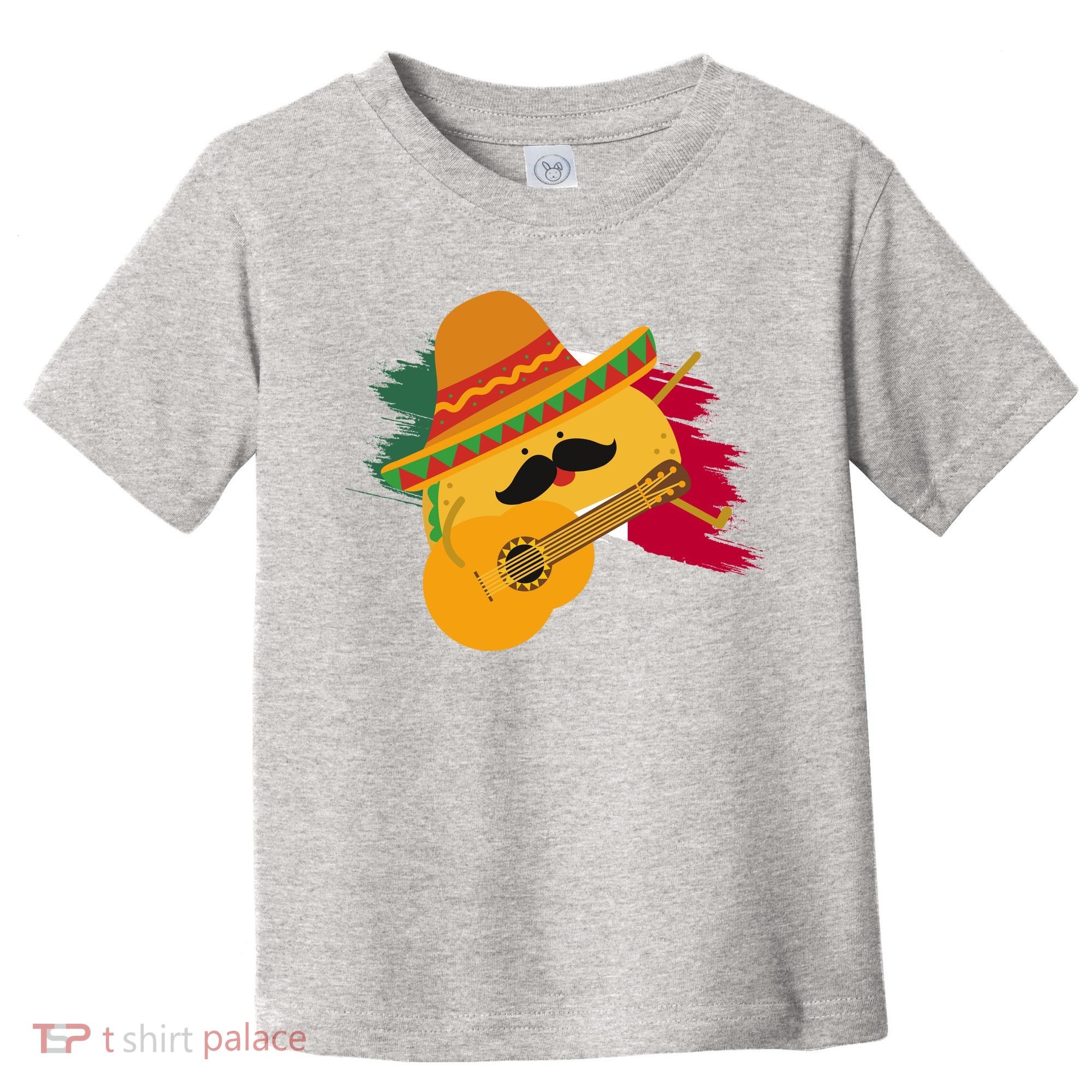 Cinco De Mayo Taco Fiesta Mexico Flag Toddler T-Shirt