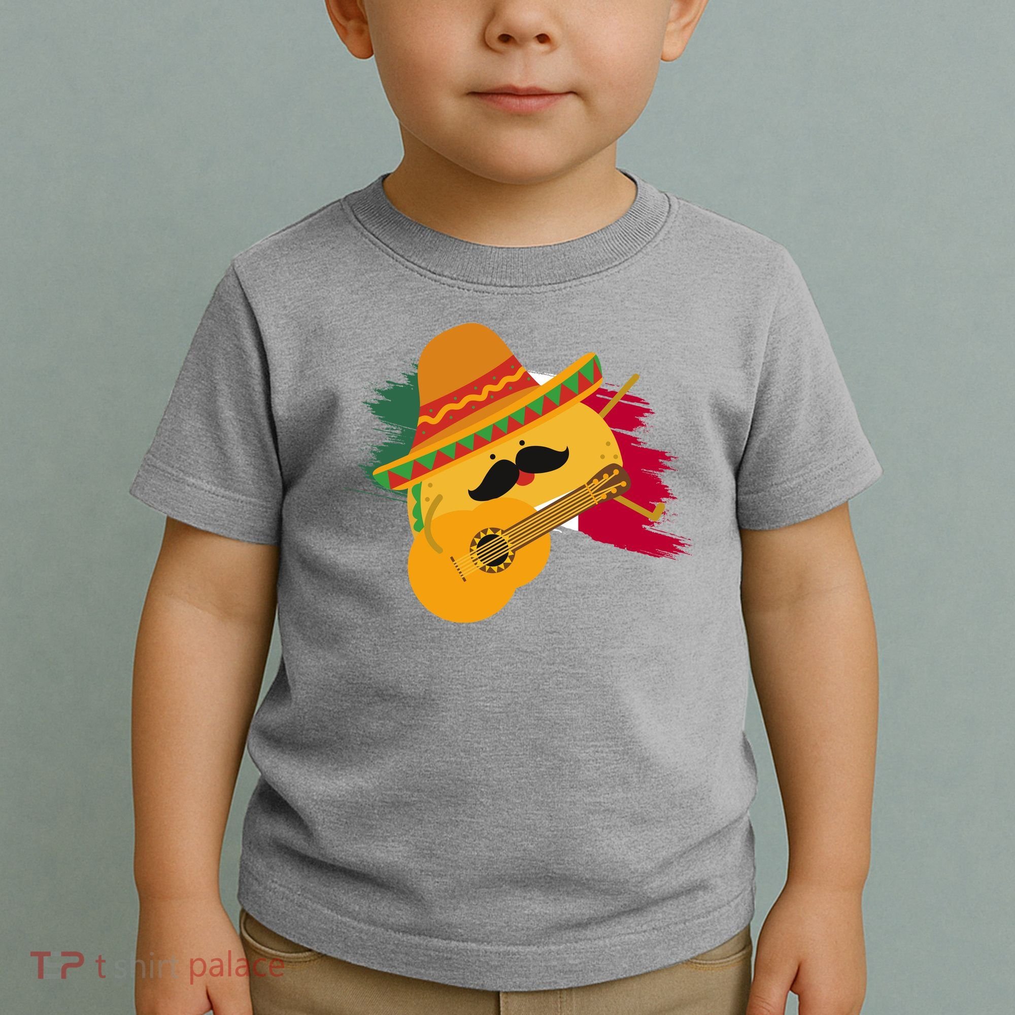Cinco De Mayo Taco Fiesta Mexico Flag Toddler T-Shirt
