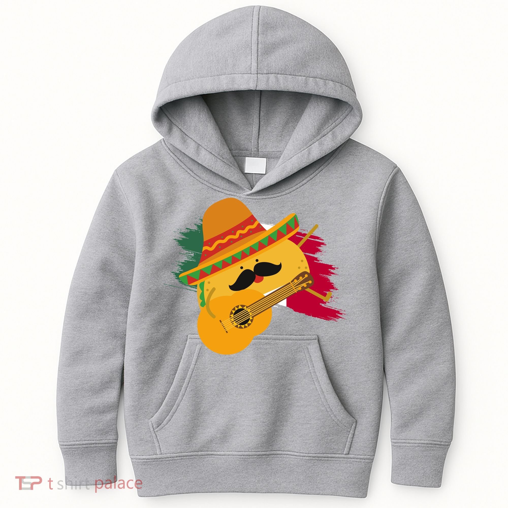 Cinco De Mayo Taco Fiesta Mexico Flag Kids Hoodie