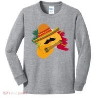 Cinco De Mayo Taco Fiesta Mexico Flag Kids Long Sleeve Shirt thumb 0