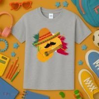 Cinco De Mayo Taco Fiesta Mexico Flag Kids T-Shirt thumb 3
