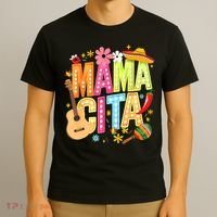Cinco De Mayo Mamacita Mexican Mama Cita Women Mother's Day  T-Shirt thumb 3
