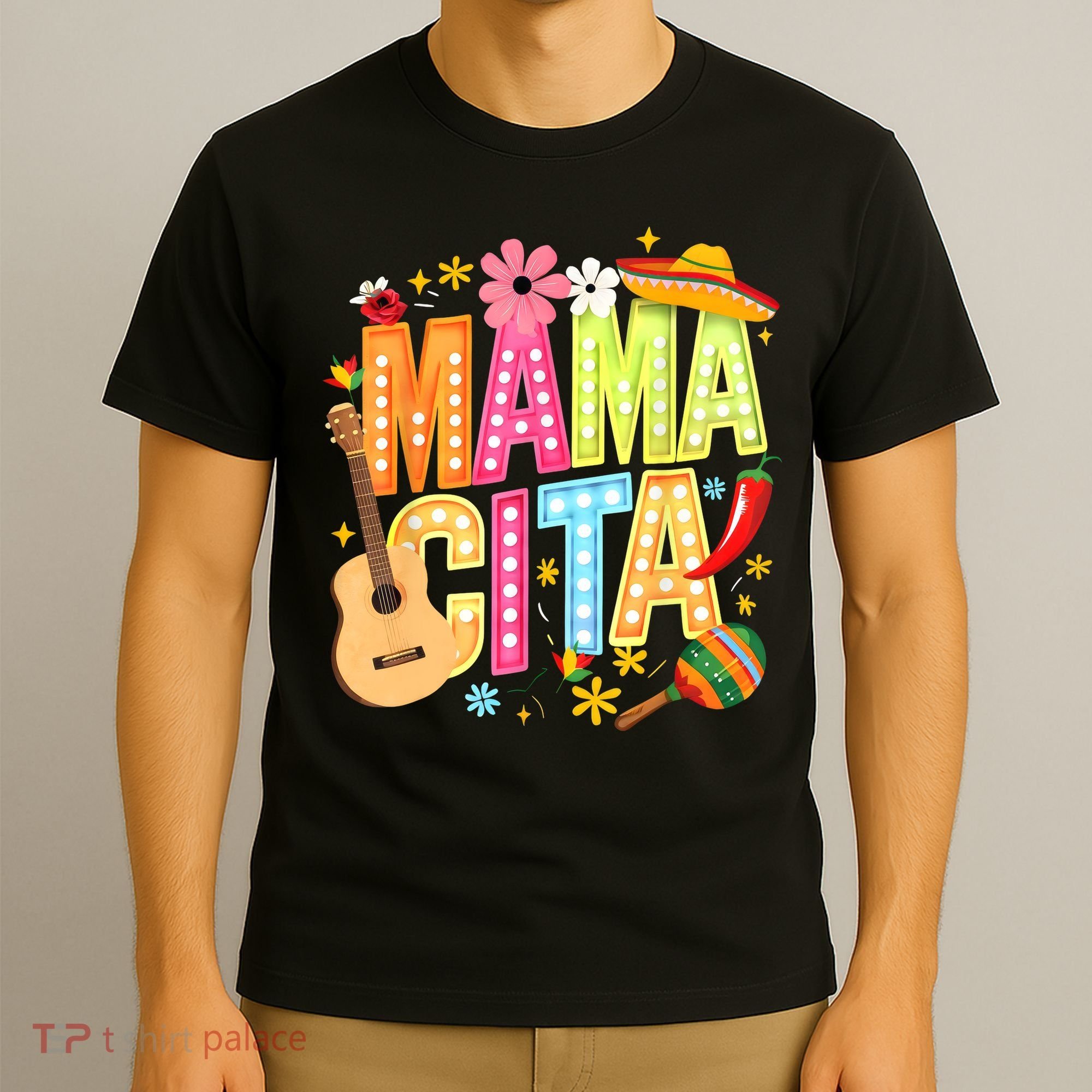 Cinco De Mayo Mamacita Mexican Mama Cita Women Mother's Day  T-Shirt