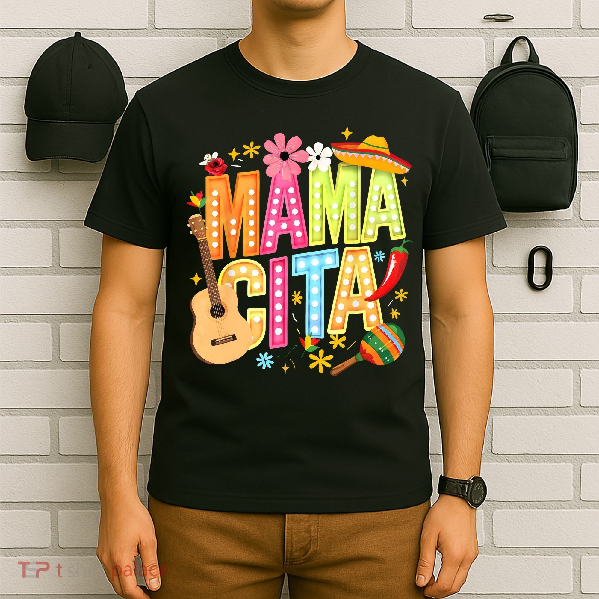 Cinco De Mayo Mamacita Mexican Mama Cita Women Mother's Day  T-Shirt