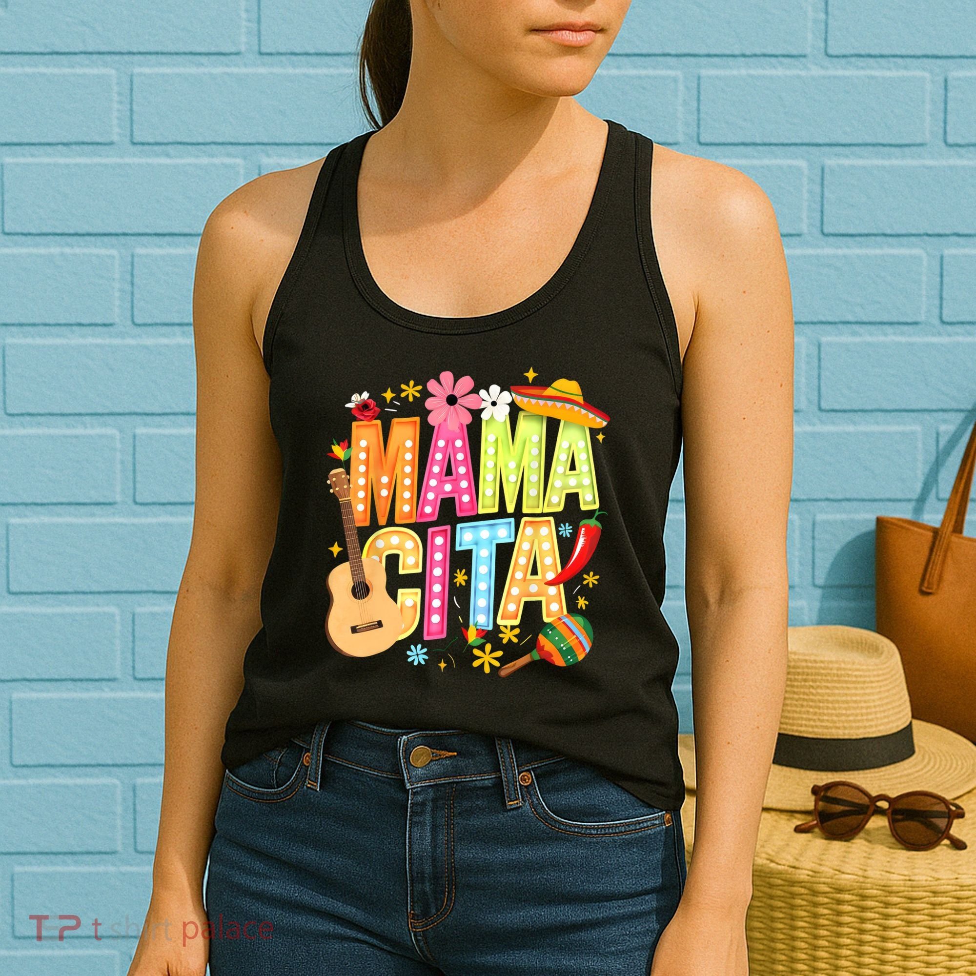 Cinco De Mayo Mamacita Mexican Mama Cita Women Mother's Day  Women's Tank Top