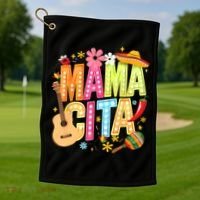 Cinco De Mayo Mamacita Mexican Mama Cita Women Mother's Day  Golf Towel thumb 1