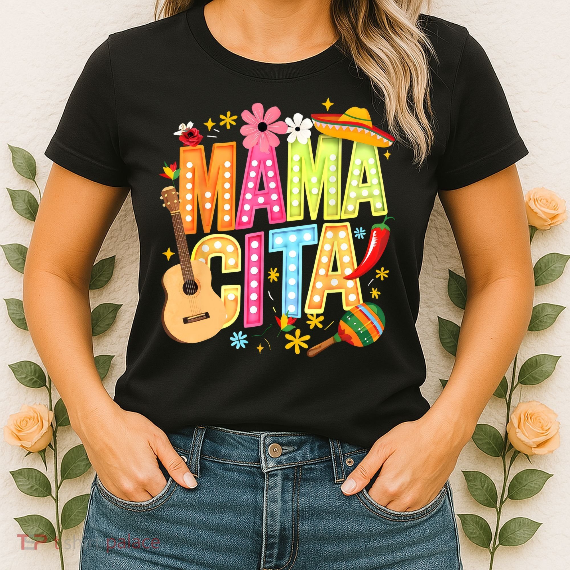 Cinco De Mayo Mamacita Mexican Mama Cita Women Mother's Day  Women's T-Shirt