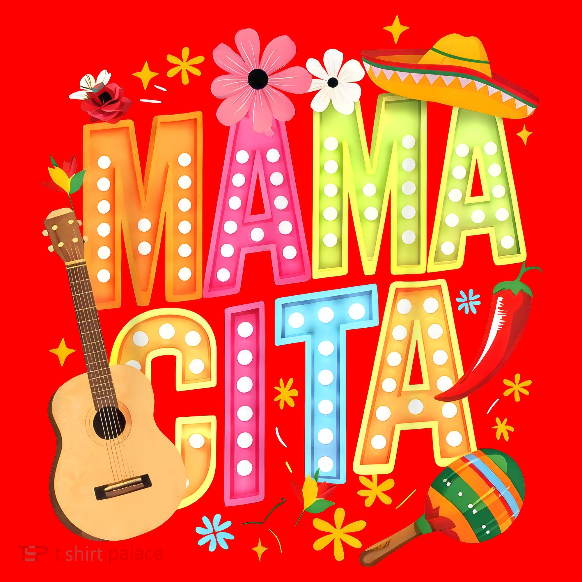 Cinco De Mayo Mamacita Mexican Mama Cita Women Mother's Day  Santa Hat