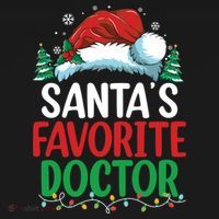 Christmas Doctor Meaningful Gift SantaS Favorite Doctor Gift Women's Hoodie thumb 2