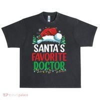 Christmas Doctor Meaningful Gift SantaS Favorite Doctor Gift Urban Oversized Heavyweight T-Shirt thumb 0