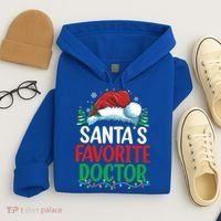 Christmas Doctor Meaningful Gift SantaS Favorite Doctor Gift Hoodie thumb 4