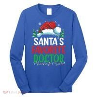 Christmas Doctor Meaningful Gift SantaS Favorite Doctor Gift Long Sleeve Shirt thumb 0