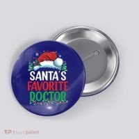 Christmas Doctor Meaningful Gift SantaS Favorite Doctor Gift Button thumb 0