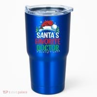Christmas Doctor Meaningful Gift SantaS Favorite Doctor Gift Tumbler thumb 0