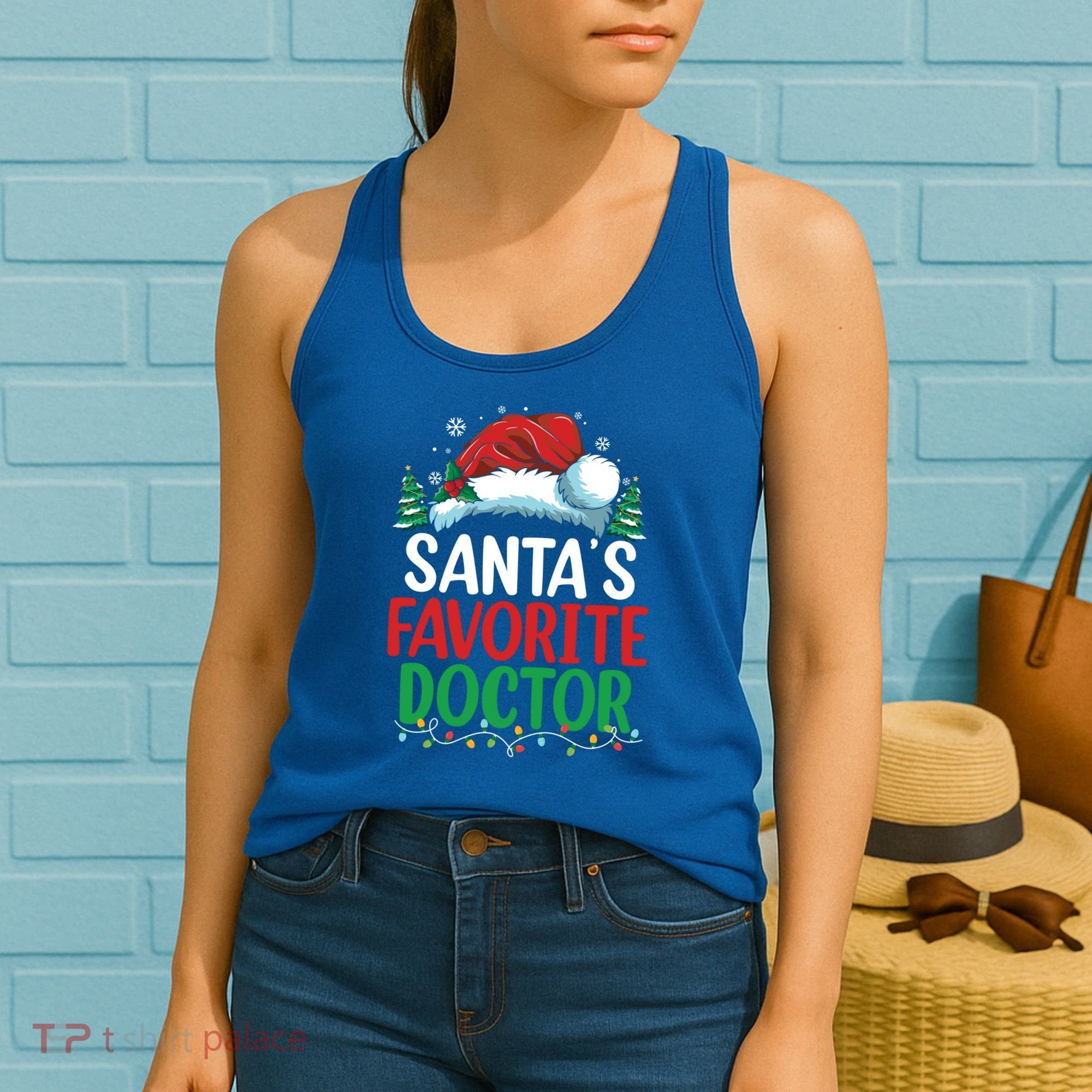 Christmas Doctor Meaningful Gift SantaS Favorite Doctor Gift Women's Tank Top