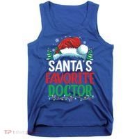 Christmas Doctor Meaningful Gift SantaS Favorite Doctor Gift Tank Top thumb 0