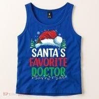 Christmas Doctor Meaningful Gift SantaS Favorite Doctor Gift Tank Top thumb 2