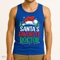 Christmas Doctor Meaningful Gift SantaS Favorite Doctor Gift Tank Top thumb 3