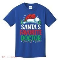 Christmas Doctor Meaningful Gift SantaS Favorite Doctor Gift Kids T-Shirt thumb 0