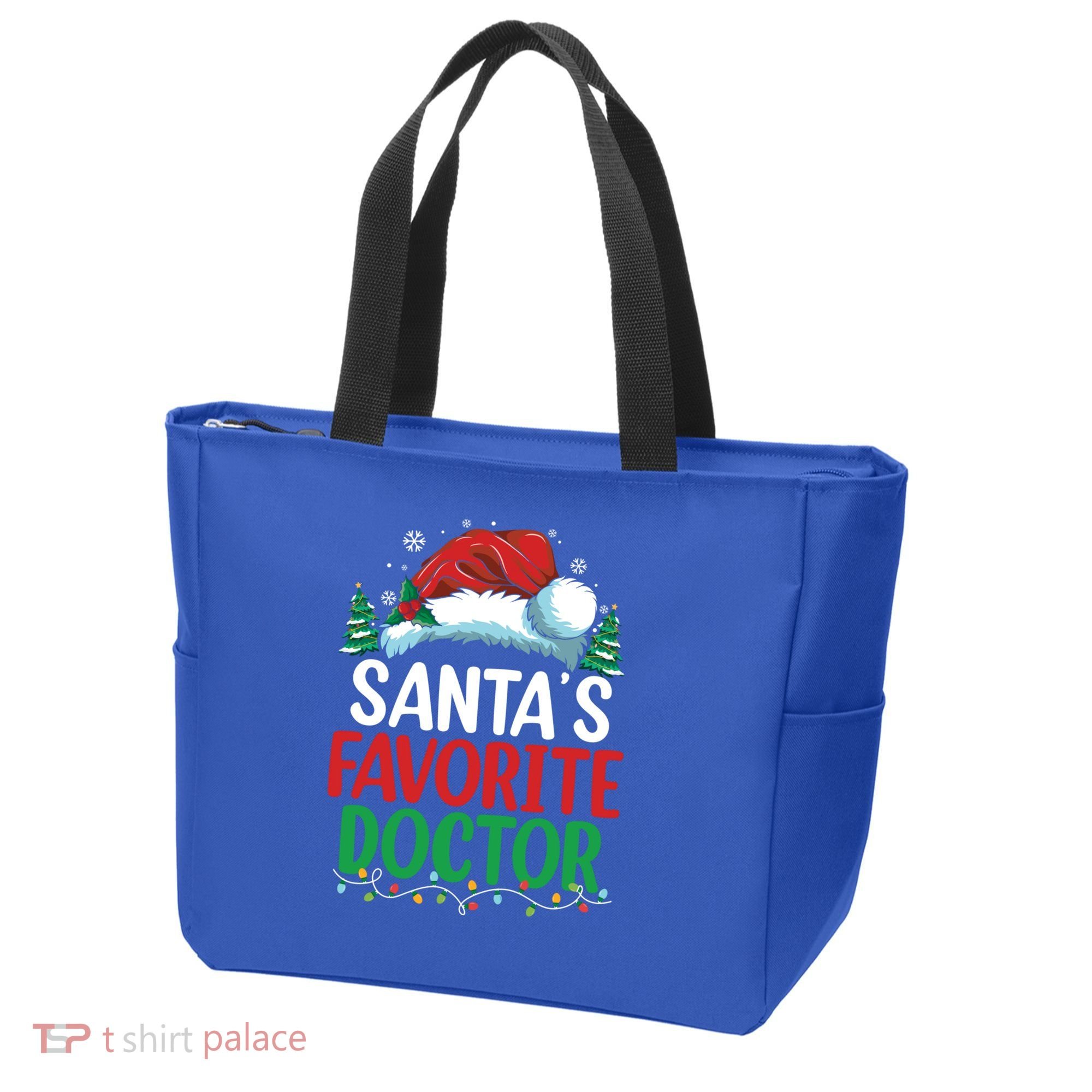 Christmas Doctor Meaningful Gift SantaS Favorite Doctor Gift Tote Bag