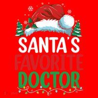 Christmas Doctor Meaningful Gift SantaS Favorite Doctor Gift Santa Hat thumb 1