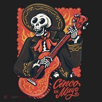 Cinco De Mayo Skeleton Guitar Women's Sweatshirt thumb 2