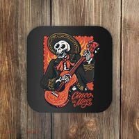 Cinco De Mayo Skeleton Guitar Coaster thumb 0