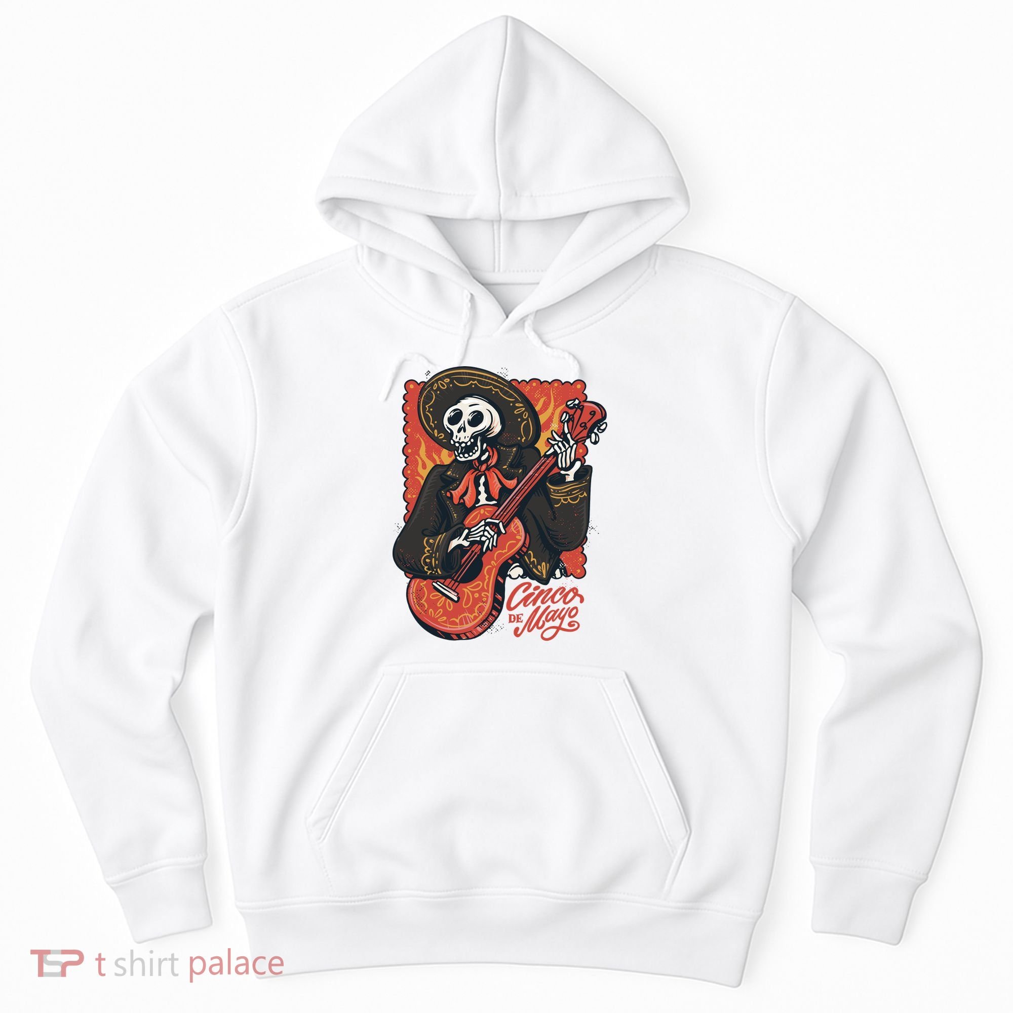 Cinco De Mayo Skeleton Guitar Hoodie