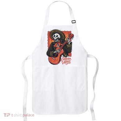 Cinco De Mayo Skeleton Guitar Apron