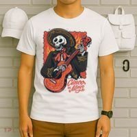 Cinco De Mayo Skeleton Guitar T-Shirt thumb 6