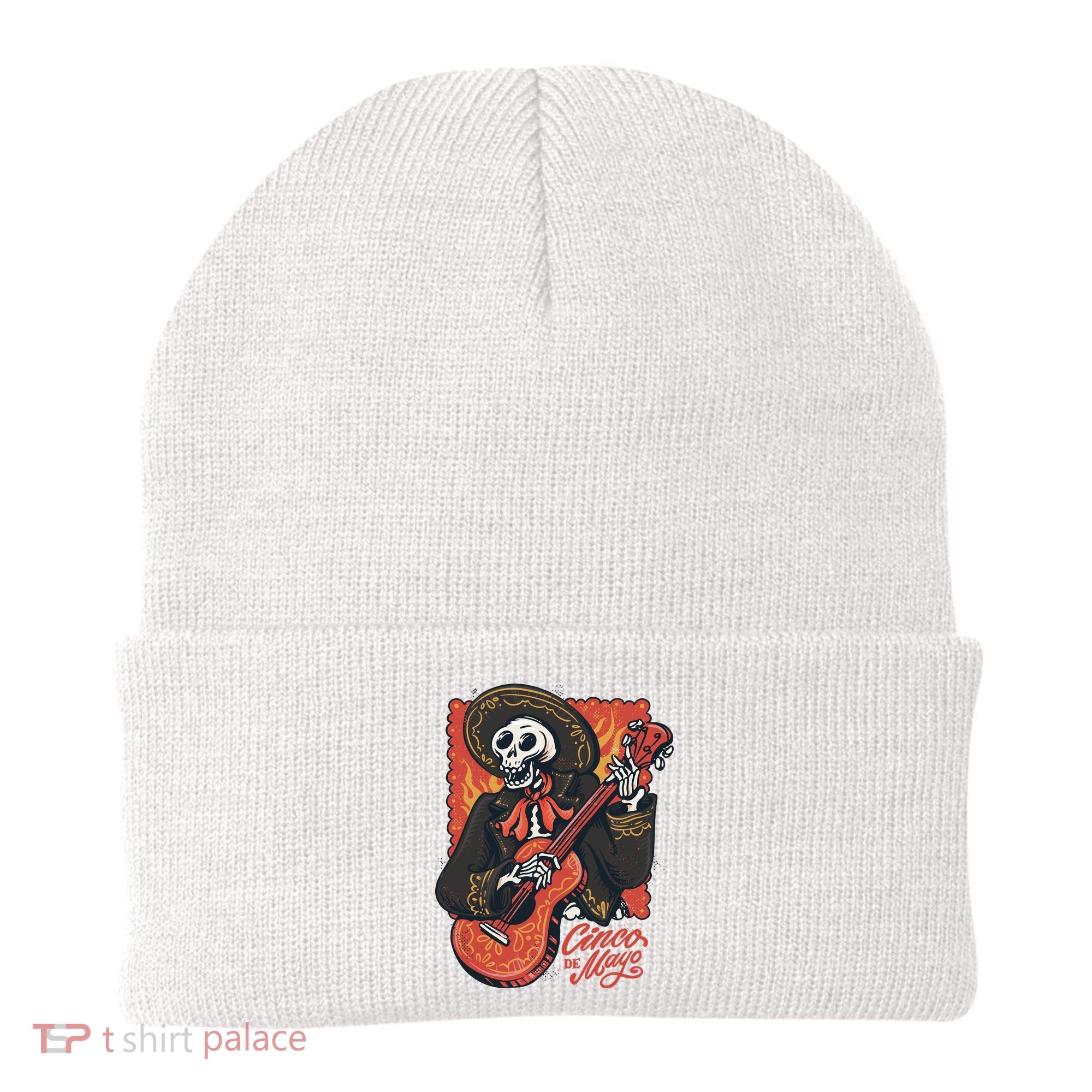 Cinco De Mayo Skeleton Guitar Beanie