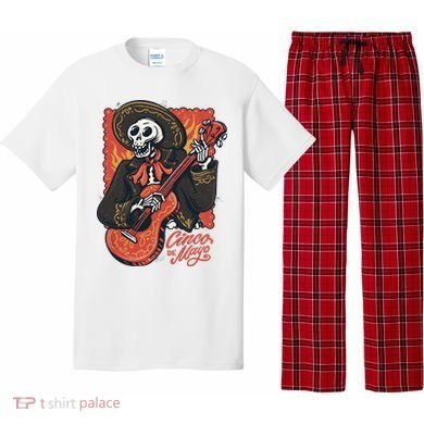 Cinco De Mayo Skeleton Guitar Pajama Set