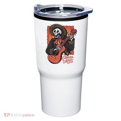 Cinco De Mayo Skeleton Guitar Tumbler