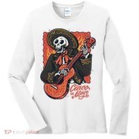 Cinco De Mayo Skeleton Guitar Women's Long Sleeve Shirt thumb 0