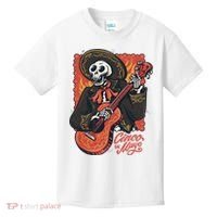 Cinco De Mayo Skeleton Guitar Kids T-Shirt thumb 0