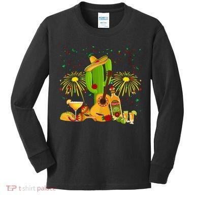 Cinco De Mayo Celebration Kids Long Sleeve Shirt