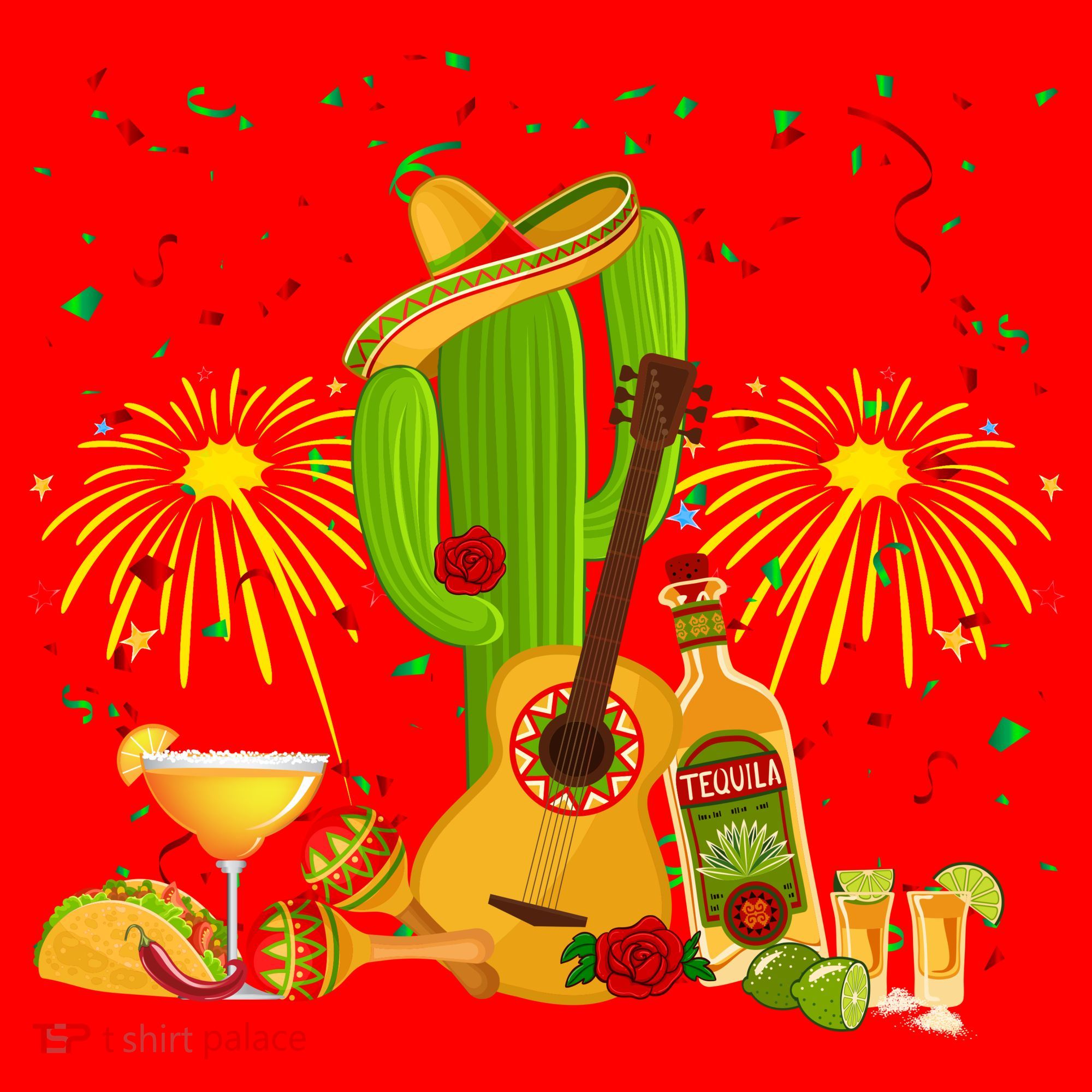 Cinco De Mayo Celebration Santa Hat