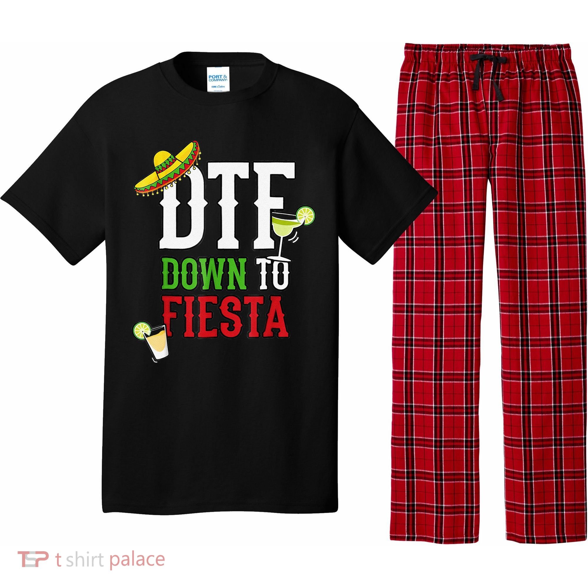 Cinco De Mayo DTF Down To Fiesta Pajama Set