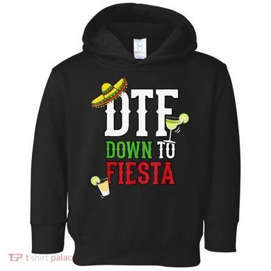 Cinco De Mayo DTF Down To Fiesta Toddler Hoodie