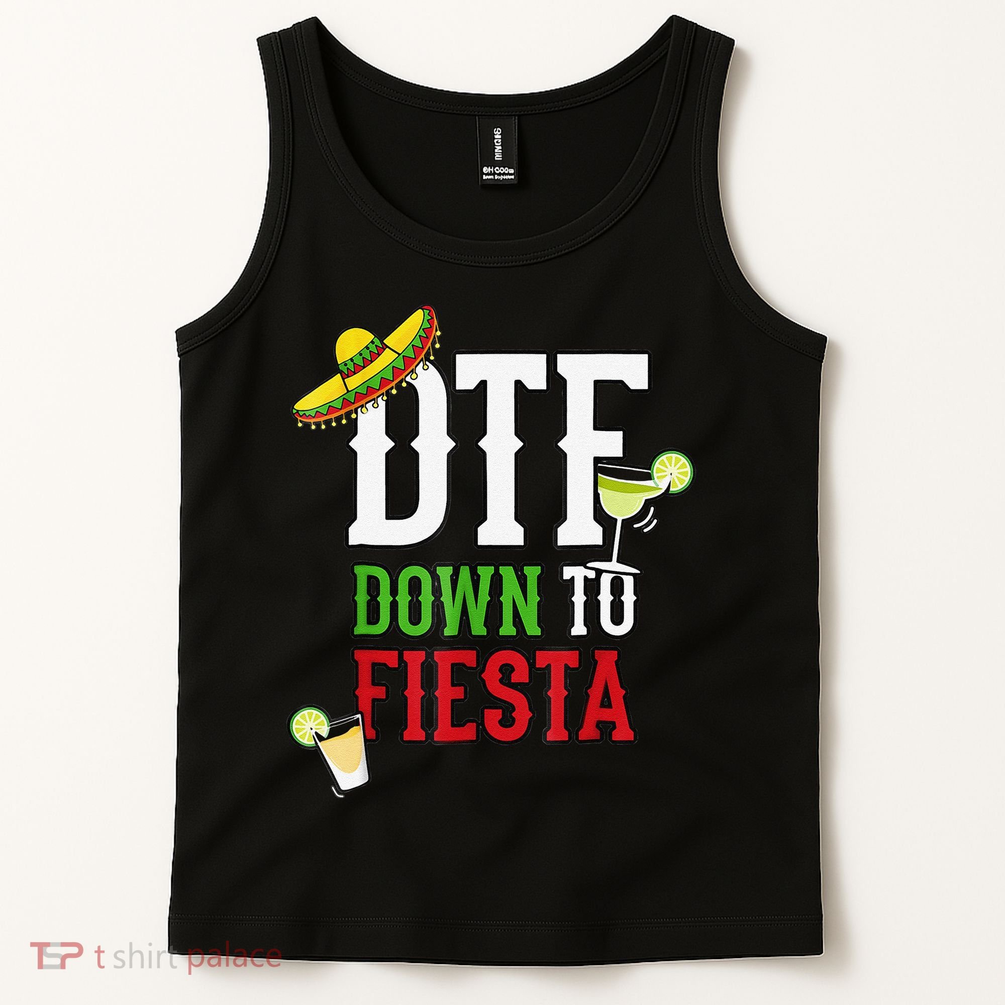 Cinco De Mayo DTF Down To Fiesta Tank Top