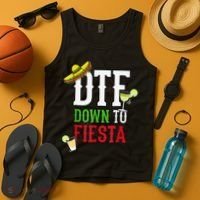 Cinco De Mayo DTF Down To Fiesta Tank Top thumb 4