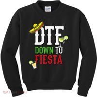 Cinco De Mayo DTF Down To Fiesta Kids Sweatshirt thumb 0