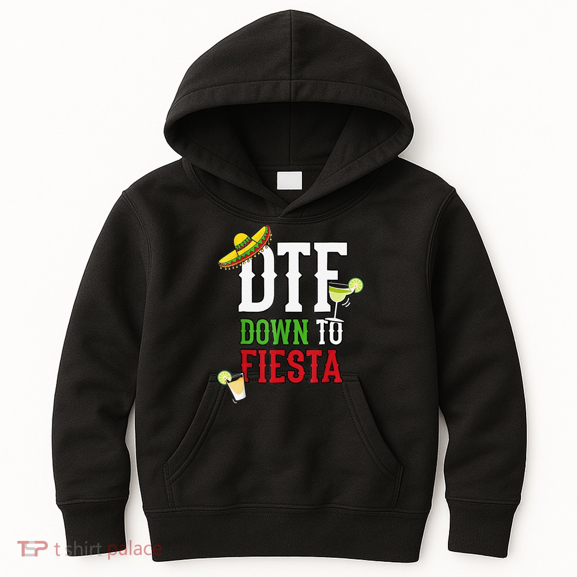 Cinco De Mayo DTF Down To Fiesta Kids Hoodie