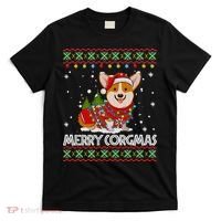 Corgi Dog Merry Corgmas Santa Corgi Ugly Christmas Sweater Long Sleeve T-Shirt thumb 0